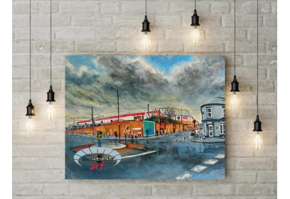 Sheffield United FC Bramall Lane Stadium 'Going to the Match' Wall Art Canvas